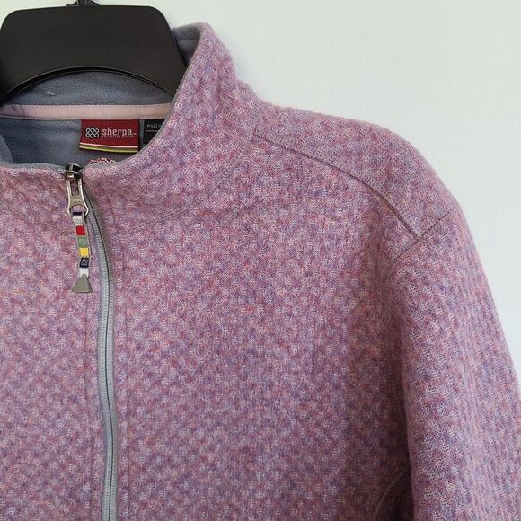 Sherpa Adventure Gear Full Zip Wool Jacket Made In Nepal Ethical Sustainable - Picture 3 of 14